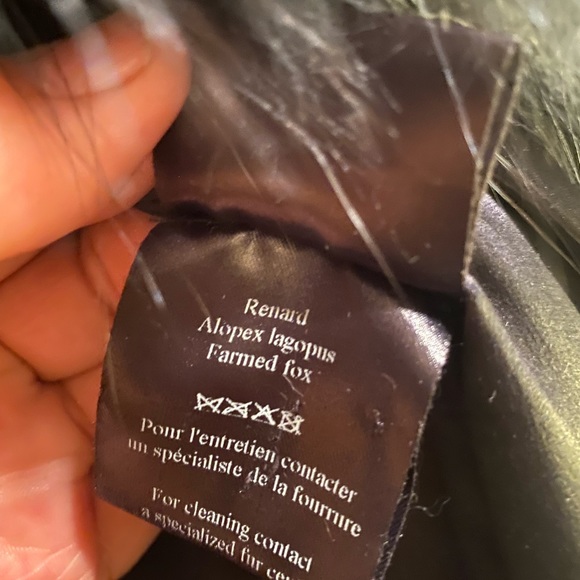 Sonia Rykiel belted blue and grey Fox fur coat size 44 Us 10 - Picture 9 of 12